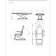 Cosmetology chair GLAB, 3 motors