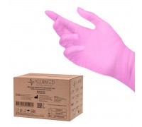 Nitriilikäsine vaaleanpunainen ALL4MED 10 x 100 kpl XS