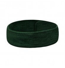 Terry Headband with Hook-and-Loop Fastening, Bottle Green
