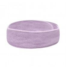 Terry Headband with Hook-and-Loop Fastening, Purple