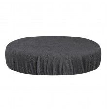 Terry Stool Cover, Graphite Grey
