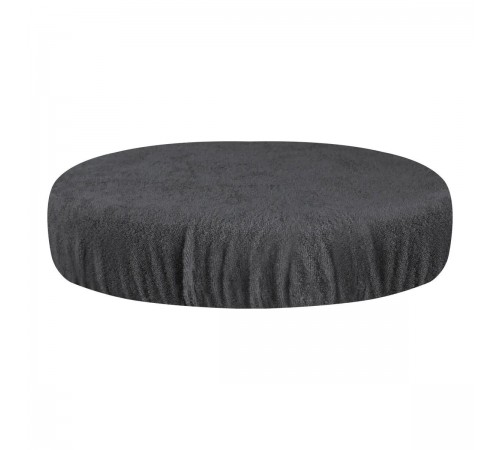 Graphite Grey Terry Seat Cover for Salon Stools