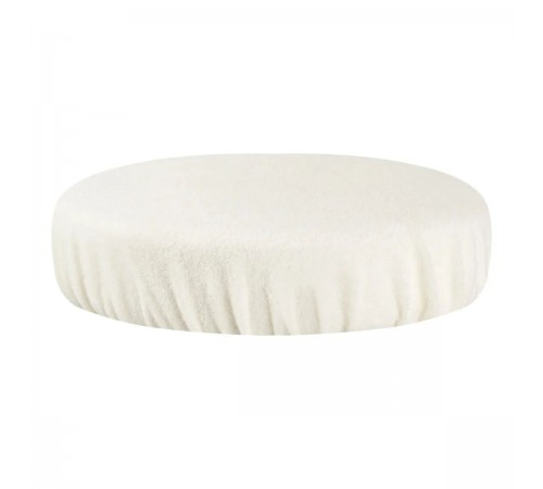 Cream Terry Seat Cover for Salon Stools