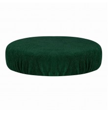 Terry Stool Cover, Bottle Green