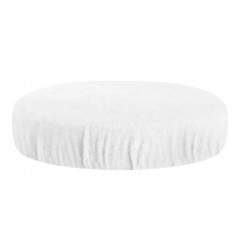 Terry Stool Cover, White
