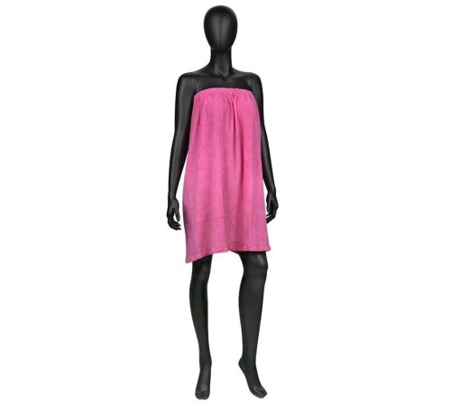 Pink Terry Spa Wrap with Adjustable Fastening