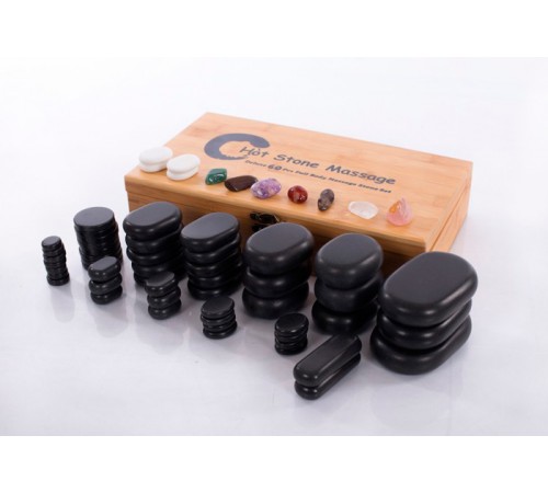Kuumakivet / Hot stone kivet, 60 kpl. 