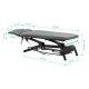 Electric Massage Table with Adjustable Arm Supports BALANCE NOVUS 4, Grey