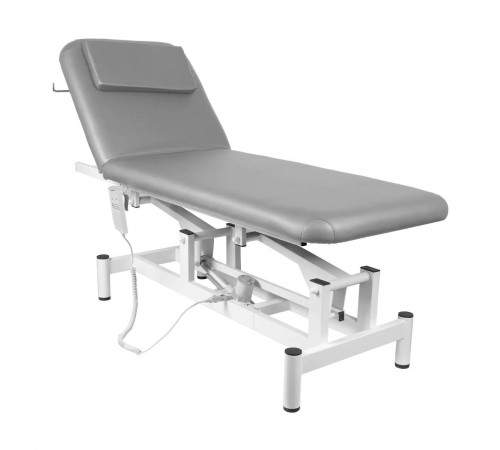 Electric Massage Table with Adjustable Backrest – SILLON 079, Grey
