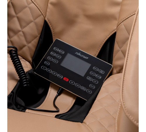 Sakura Luxury 808 massage chair, white-beige