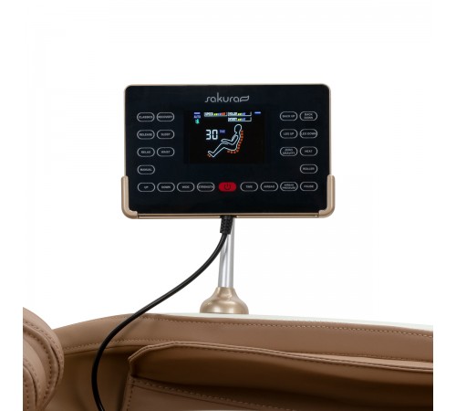Sakura Luxury 808 massage chair, white-beige