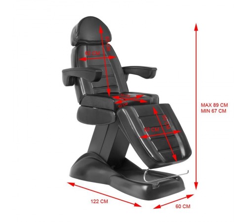 Cosmetology chair LUX BLACK