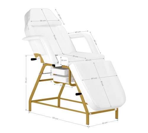 Hoitotuoli HELENA 57G WHITE