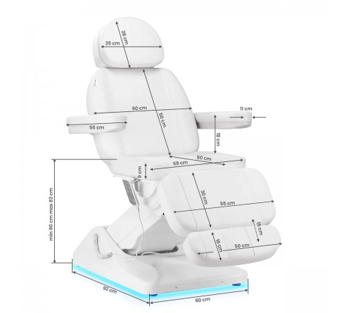 Cosmetology chair SILKKI, 3 motors