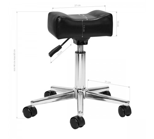 Jalkatuki Sillon Bell jalkahoitoon, musta