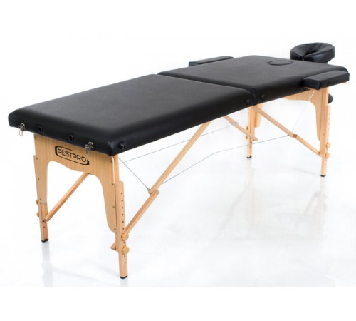 Kannettava hierontapöytä / matkahierontapöytä RESTPRO CLASSIC-2 BLACK