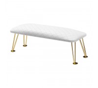 MOMO 6-M PIK Manicure Hand Rest, White – Gold Legs