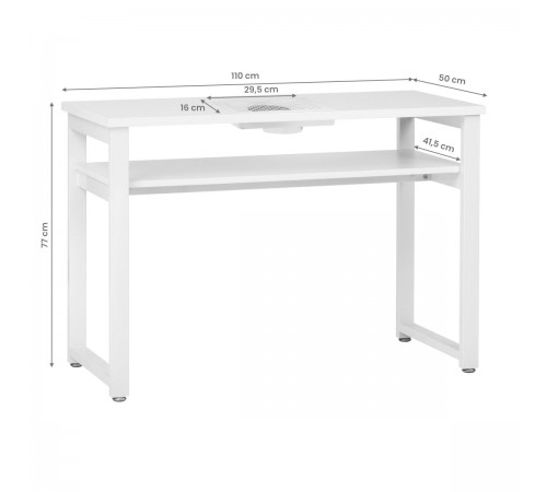 Manicure table 23W WHITE