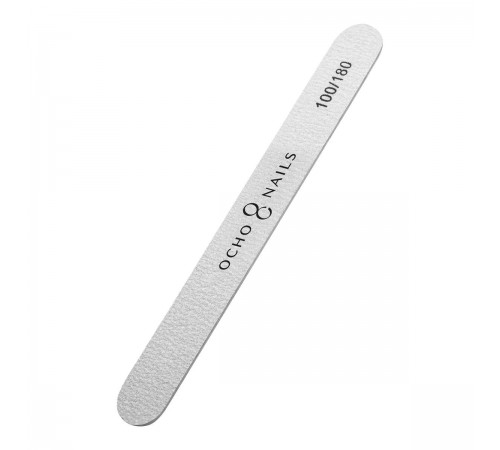 OCHO NAILS Slim Straight Nail File 100/180, 10 pcs