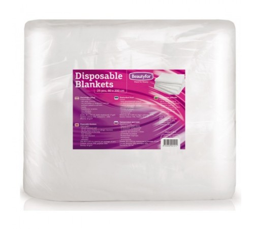 Disposable Soft Spunlace Blankets, 25 pcs