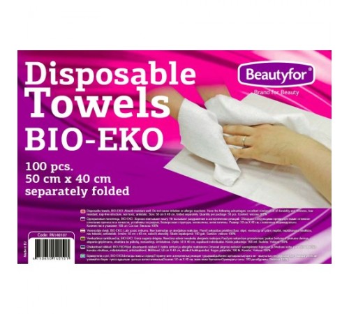 Disposable Towels, BIO-EKO, 100 pcs