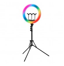 Rengasvalo jalustalla GLOW 18" RGB bsc 45W