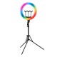 Rengasvalo jalustalla GLOW 18" RGB bsc 45W