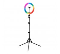 Rengasvalo jalustalla GLOW 13" RGB bsc 10W