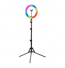 Rengasvalo jalustalla GLOW 13" RGB bsc 10W