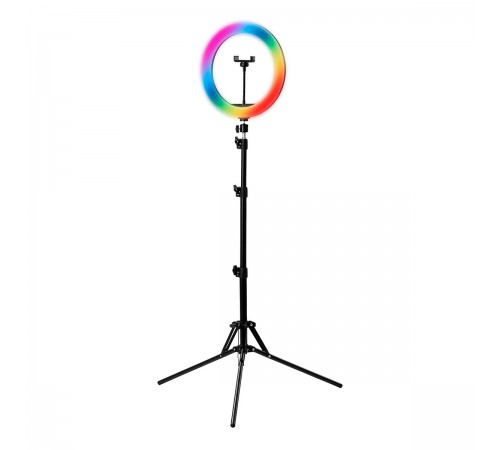 Rengasvalo jalustalla GLOW 13" RGB bsc 10W