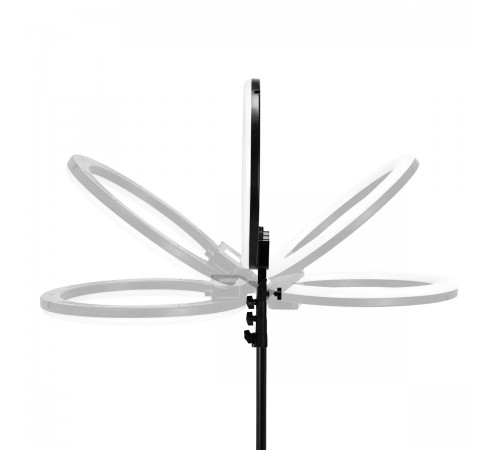 Rengasvalo jalustalla GLOW 18" RGB bsc 45W