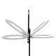 Rengasvalo jalustalla GLOW 18" RGB bsc 45W
