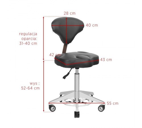 Työtuoli selkänojalla Bump-Up