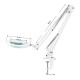 Suurennuslasivalaisin LED Glow 308, valkoinen, USB
