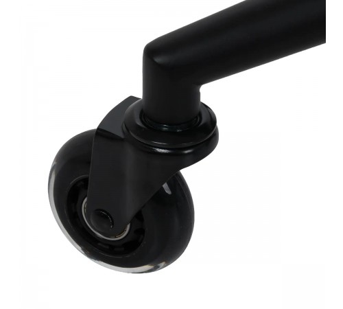 Salon Stool Gabbiano D054, Black with Black Base