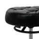 Salon Stool Gabbiano D054, Black with Black Base