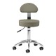 Nivo 304 Work Stool with Backrest, Grey