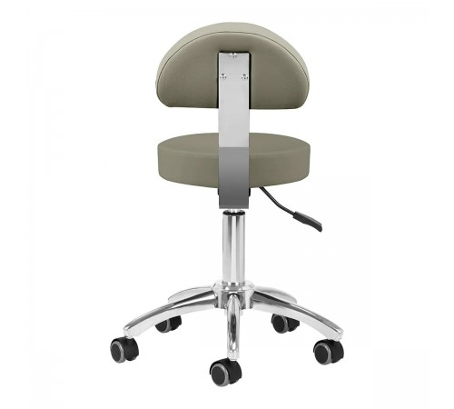 Nivo 304 Work Stool with Backrest, Grey