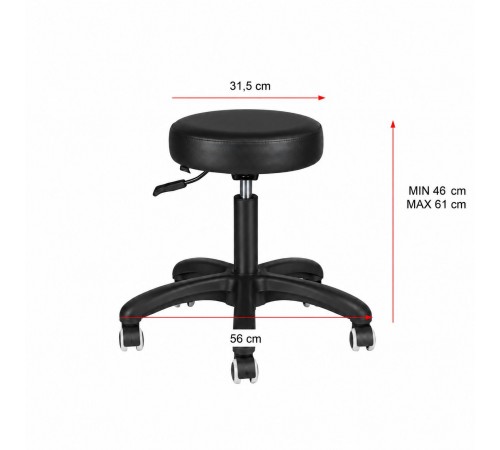 Nivo 303 Work Stool, Black