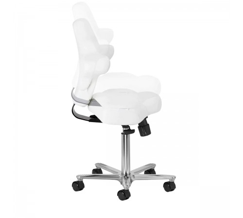 Adjustable Salon Work Chair – AZZURRO Special 152, Snow White