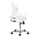 Adjustable Salon Work Chair – AZZURRO Special 152, Snow White