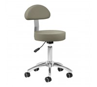 Nivo 304 Work Stool with Backrest, Grey