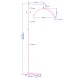 Adjustable LED Lash Lamp – MOMO Moon MX6, Pink