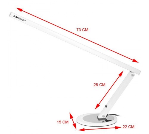Pöytävalaisin SLIM LED WHITE