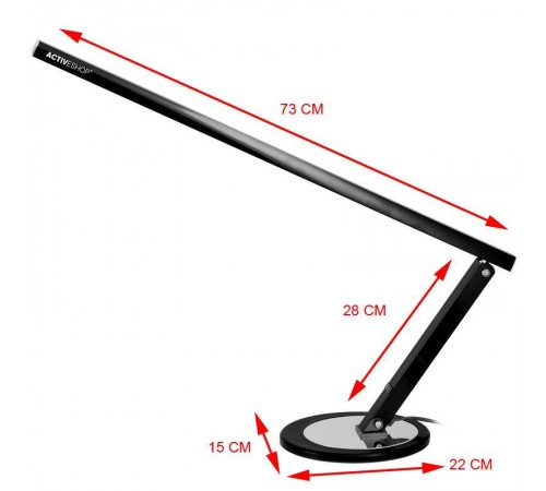 Pöytävalaisin SLIM LED BLACK