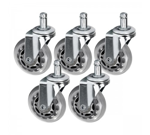 Roll Speed Chair Wheels 11 mm, Silver, 5 pcs