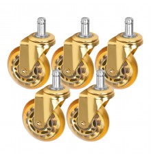 Tuolin pyörät Roll Speed 11 mm, kulta, 5 kpl