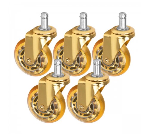 Roll Speed Chair Wheels 11 mm, Gold, 5 pcs