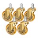 Roll Speed Chair Wheels 11 mm, Gold, 5 pcs
