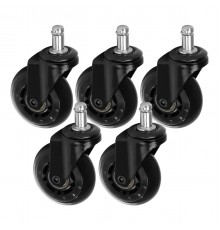 Tuolin pyörät Roll Speed 11 mm, musta, 5 kpl